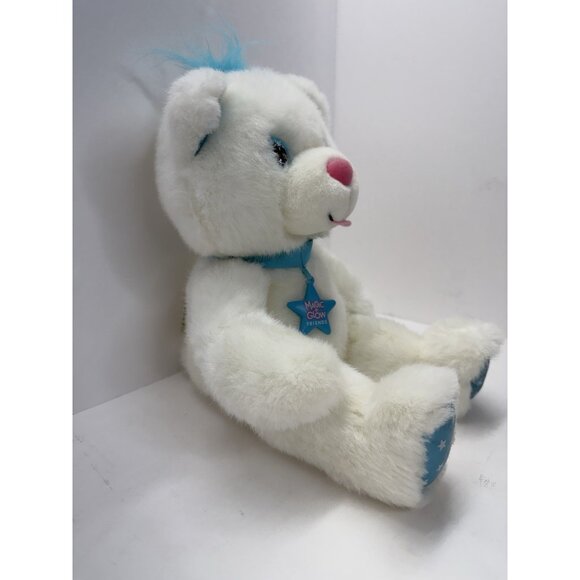 Vintage Applause Magic Glow Friends 1992 Teddy Bear White Blue Great Condition! - Picture 5 of 11